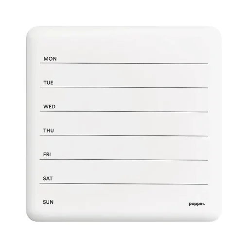 Poppin Dry Erase<Weekly Dry-Erase Whiteboard, 1' x 1' (108723)
