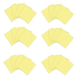 Post-it Post-It Notes<100% Recycled Paper Super Sticky Notes, 3" x 3", Canary Collection, 70 Sheets/Pad, 24 Pads/Pack (654R-24SSCY-CP)