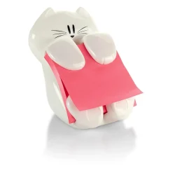 Post-it Pop-Up Dispensers<® Cat Pop-Up Dispenser for 3" x 3" Notes, White (CAT-330)