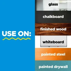 Post-it Dry Erase<Easy Erase Plastic Adhesive Dry-Erase Whiteboard, 6' x 4' (FWS6X4)