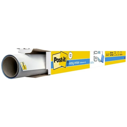 Post-it Dry Erase<Easy Erase Plastic Adhesive Dry-Erase Whiteboard, 6' x 4' (FWS6X4)