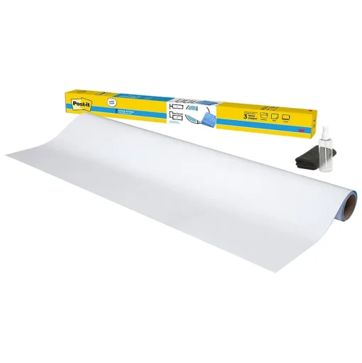 Post-it Dry Erase<Easy Erase Plastic Adhesive Dry-Erase Whiteboard, 8' x 4' (FWS8X4)