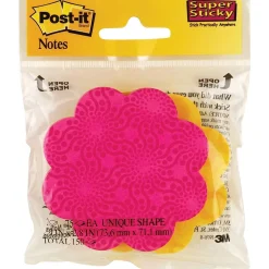 Post-it Post-It Notes<® Flower Die-Cut Notes, Assorted, 2/Pk