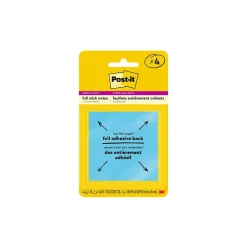 Post-it Post-It Notes<Full Adhesive Notes, 3" x 3", Energy Boost Collection, 30 Sheet/Pad, 4 Pads/Pack (F3304SSAU)