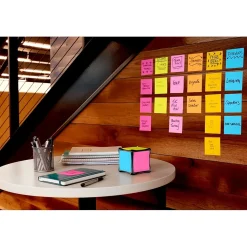 Post-it Post-It Notes<Full Adhesive Notes, 3" x 3", Energy Boost Collection, 30 Sheet/Pad, 4 Pads/Pack (F3304SSAU)