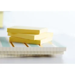 Post-it Post-It Notes<Greener Recycled Notes, 3" x 3", Canary Collection, 100 Sheet/Pad, 12 Pads/Pack (654-RP-YW)
