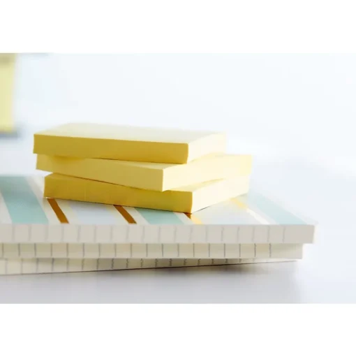 Post-it Post-It Notes<Greener Recycled Notes, 3" x 3", Canary Collection, 100 Sheet/Pad, 12 Pads/Pack (654-RP-YW)