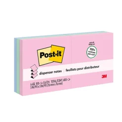 Post-it Post-It Notes<Greener Recycled Pop-up Notes, 3" x 3", Collection, 100 Sheet/Pad, 6 Pads/Pack (R330RP-6AP)