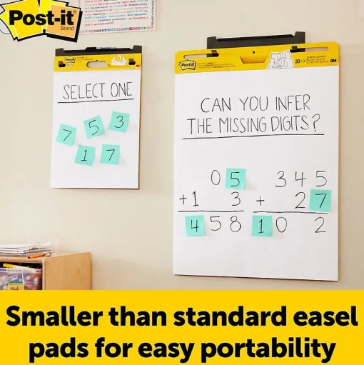Post-it Easel Paper Pads<® Mini Super Sticky Wall Easel Pad, 15" x 18", 20 Sheets/Pad, 6 Pads/Pack (577SS)