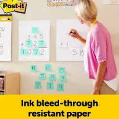 Post-it Easel Paper Pads<® Mini Super Sticky Wall Easel Pad, 15" x 18", 20 Sheets/Pad, 6 Pads/Pack (577SS)