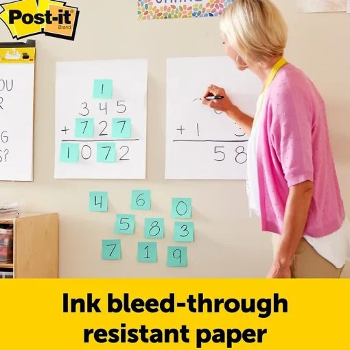 Post-it Easel Paper Pads<® Mini Super Sticky Wall Easel Pad, 15" x 18", 20 Sheets/Pad, 6 Pads/Pack (577SS)