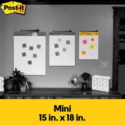 Post-it Easel Paper Pads<® Mini Super Sticky Wall Easel Pad, 15" x 18", 20 Sheets/Pad, 6 Pads/Pack (577SS)