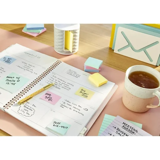 Post-it Post-It Notes<Notes, 1 3/8" x 1 7/8", Collection, 100 Sheet/Pad, 24 Pads/Pack (65324VADB)