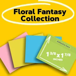 Post-it Post-It Notes<Notes, 1 3/8" x 1 7/8", Collection, 100 Sheet/Pad, 12 Pads/Pack (653AU)