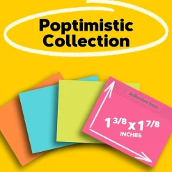 Post-it Post-It Notes<Notes, 1 3/8" x 1 7/8", Collection, 100 Sheet/Pad, 12 Pads/Pack (653AN)
