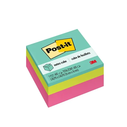 Post-it Post-It Notes<Notes, 3" x 3", Assorted Collection, 400 Sheet/Pad (2027)