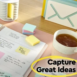 Post-it Sticky Notes<Notes, 3" x 5", Canary Collection, Lined, 100 Sheet/Pad, 12 Pads/Pack (635YW)
