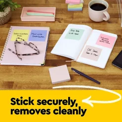 Post-it Sticky Notes<Notes, 3" x 5", Canary Collection, Lined, 100 Sheet/Pad, 12 Pads/Pack (635YW)