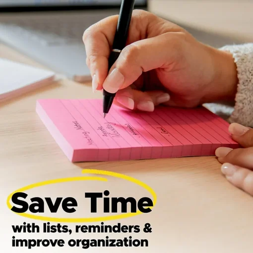 Post-it Sticky Notes<Notes, 3" x 5", Canary Collection, 100 Sheet/Pad, 12 Pads/Pack (655-YW)
