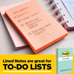 Post-it Sticky Notes<Notes, 3" x 5", Canary Collection, 100 Sheet/Pad, 12 Pads/Pack (655-YW)