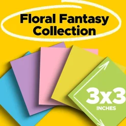 Post-it Post-It Notes<Notes, 3" x 3", Collection, 100 Sheet/Pad, 5 Pads/Pack (654-5UC)