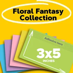 Post-it Post-It Notes<Notes, 3" x 5", Collection, 100 Sheet/Pad, 5 Pads/Pack (6555UC)