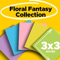 Post-it Post-It Notes<Notes, 3" x 3", Collection, 100 Sheet/Pad, 18 Pads/Pack (654-18BRCP)