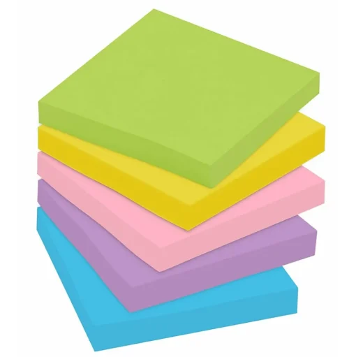 Post-it Post-It Notes<Notes, 3" x 3", Collection, 100 Sheet/Pad, 18 Pads/Pack (654-18BRCP)