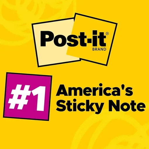 Post-it Post-It Notes<Notes, 3" x 3", Collection, 100 Sheet/Pad, 5 Pads/Pack (6545PK)