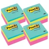 Post-it Post-It Notes<Notes Combo Pack, 3" x 3", Assorted Collection, 400 Sheet/Pad, 4 Pads/Pack (MMM2027RCR-4)