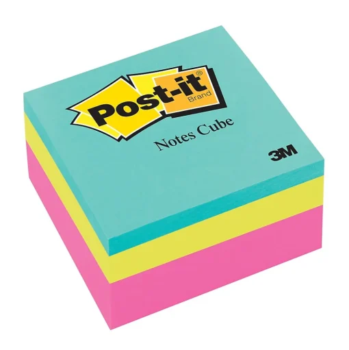 Post-it Post-It Notes<Notes Combo Pack, 3" x 3", Assorted Collection, 400 Sheet/Pad, 4 Pads/Pack (MMM2027RCR-4)