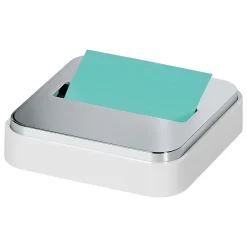 Post-it Pop-Up Dispensers<Pop-Up Dispenser for 3" x 3" Notes, Metallic/White (STL-330-W)