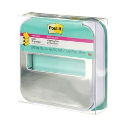 Post-it Pop-Up Dispensers<Pop-Up Dispenser for 3" x 3" Notes, Metallic/White (STL-330-W)