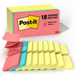 Post-it Post-It Notes<Pop-up Notes, 3" x 3", Poptimistic Collection, 100 Sheet/Pad, 18 Pads/Pack (R330144B)