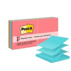 Post-it Post-It Notes<Pop-up Notes, 3" x 3", Collection, 100 Sheet/Pad, 6 Pads/Pack (R330-AN)