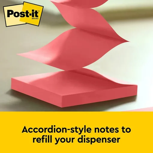 Post-it Post-It Notes<Pop-up Notes, 3" x 3", Collection, 100 Sheet/Pad, 6 Pads/Pack (R330-AN)