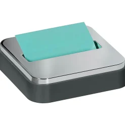Post-it Pop-Up Dispensers<® Pop-up Notes Dispenser for 3" x 3" notes, Black with Steel Top (STL-330-B)