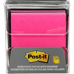 Post-it Pop-Up Dispensers<Pop-Up Notes Dispenser for 3" x 3" Notes, Black (WD-330-BK)