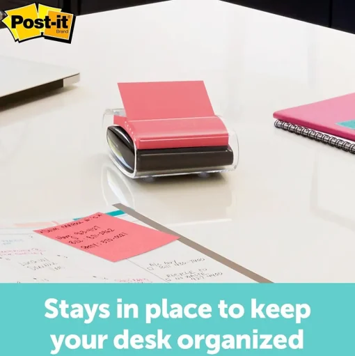 Post-it Pop-Up Dispensers<Pop-Up Notes Dispenser for 3" x 3" Notes, Black (WD-330-BK)