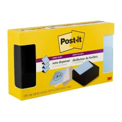 Post-it Pop-Up Dispensers<Pop-up Wave Design Dispenser for 3" x 3" Notes, Black (WAVE-330-BKVP)