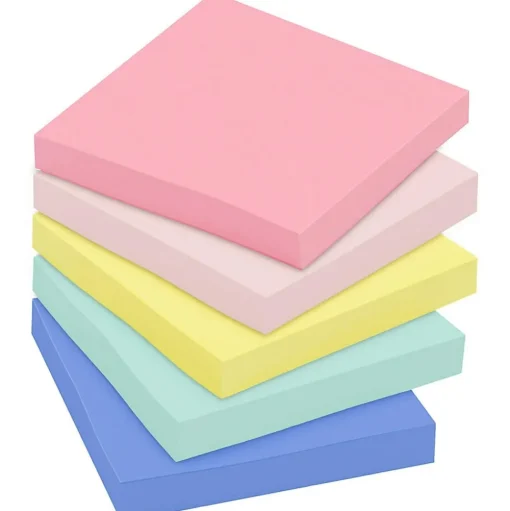 Post-it Post-It Notes<Recycled Notes, 3" x 3", Sweet Sprinkles Collection, 100 Sheet/Pad, 12 Pads/Pack (654-RP-A/654-A)