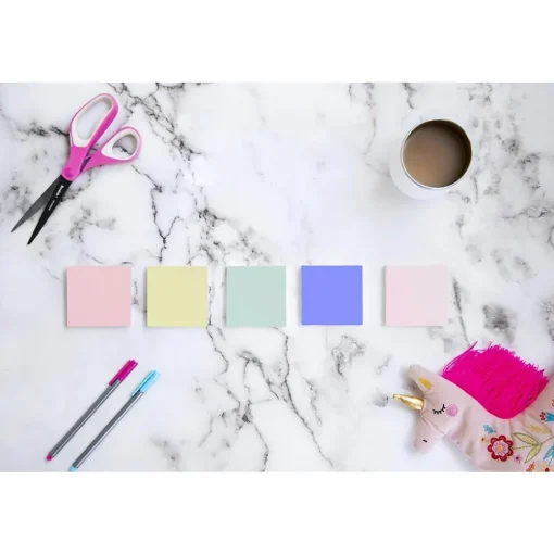 Post-it Post-It Notes<Recycled Notes, 3" x 3", Sweet Sprinkles Collection, 100 Sheet/Pad, 12 Pads/Pack (654-RP-A/654-A)