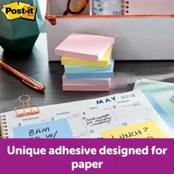 Post-it Post-It Notes<Recycled Notes, 3" x 3", Sweet Sprinkles Collection, 100 Sheet/Pad, 12 Pads/Pack (654-RP-A/654-A)