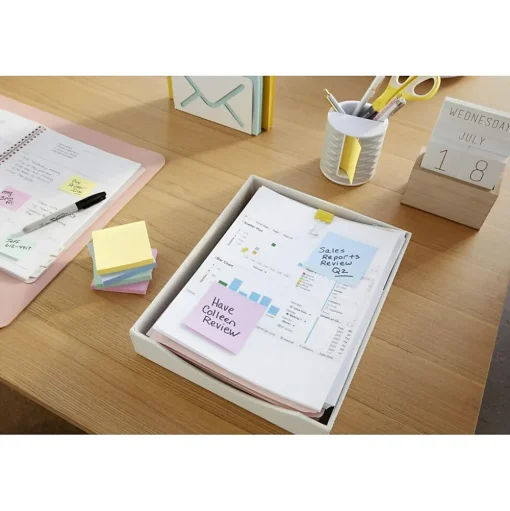 Post-it Post-It Notes<Recycled Pop-up Notes, 3" x 3", Collection, 100 Sheet/Pad, 12 Pads/Pack (R330RP12AP)