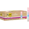 Post-it Post-It Notes<Recycled Super Sticky Notes, 3" x 3", Wanderlust Pastels Collection, 70 Sheet/Pad, 12 Pads/Pack (654R-12SSNRP)