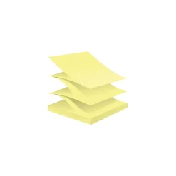 Post-it Post-It Notes<Recycled Super Sticky Pop-up Notes, 3" x 3", Canary Collection, 70 Sheet/Pad, 6 Pads/Pack (R330R-6SSCY)