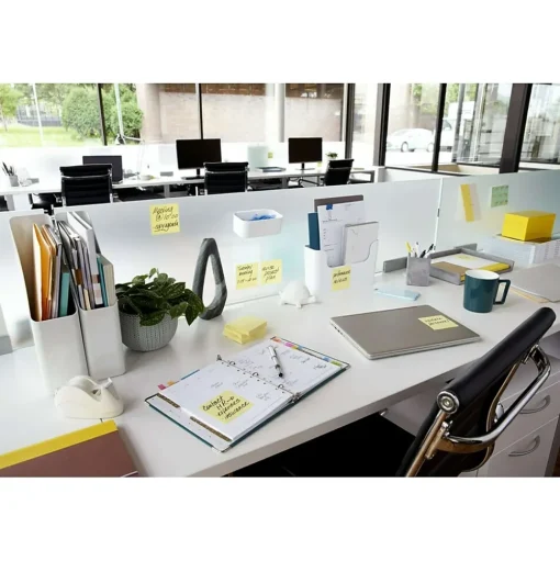 Post-it Post-It Notes<Recycled Super Sticky Pop-up Notes, 3" x 3", Canary Collection, 70 Sheet/Pad, 6 Pads/Pack (R330R-6SSCY)