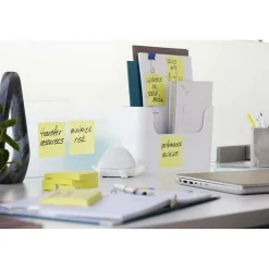 Post-it Post-It Notes<Recycled Super Sticky Pop-up Notes, 3" x 3", Canary Collection, 70 Sheet/Pad, 6 Pads/Pack (R330R-6SSCY)