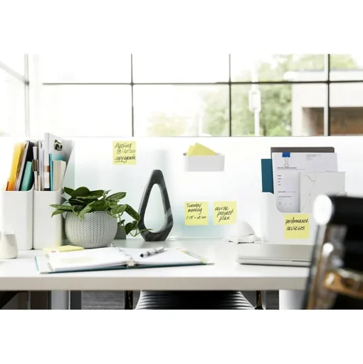 Post-it Post-It Notes<Recycled Super Sticky Pop-up Notes, 3" x 3", Canary Collection, 70 Sheet/Pad, 6 Pads/Pack (R330R-6SSCY)