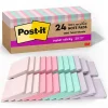 Post-it Post-It Notes<Recycled Super Sticky Notes, 3" x 3", Wanderlust Pastels Collection, 70 Sheet/Pad, 24 Pads/Pack (654R-24SSNRPCP)